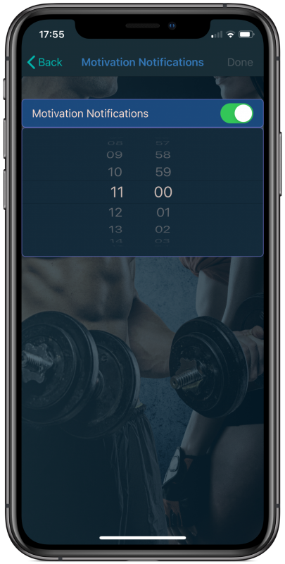 Set a Reminder on your Fitolog​